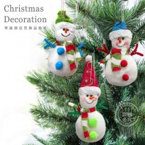 可愛帽子雪人 聖誕樹裝飾掛飾 